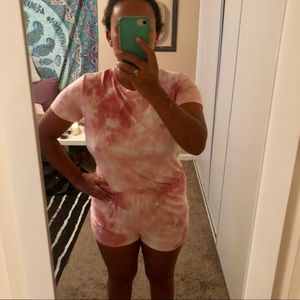 Pink Tye Dye Romper